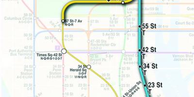 मानचित्र का दूसरा एवेन्यू मेट्रो