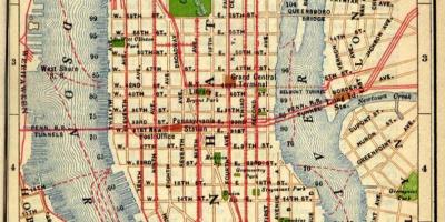 मानचित्र के पुराने मैनहट्टन