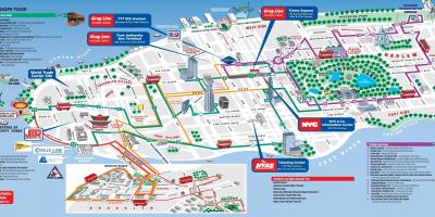 मैनहट्टन पैदल यात्रा के नक्शे