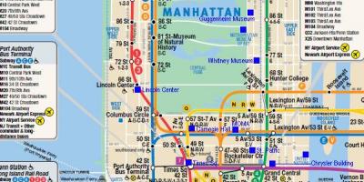 मैनहट्टन रेल मानचित्र