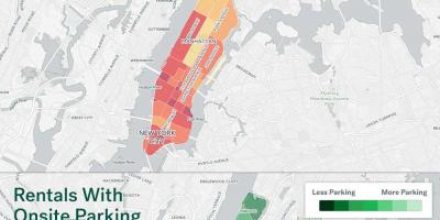 NYC में सड़क पार्किंग नक्शा मैनहट्टन